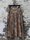 INTO THE EAST 2025 Autumn/Winter Mosaic Print Silk-Cotton Top / Wide Waist Pleated Silk-Cotton Skirt ITE-E1DGAW084NCC21SK-HUA Skirt (ITE-E1DGAW079NCC21TP)